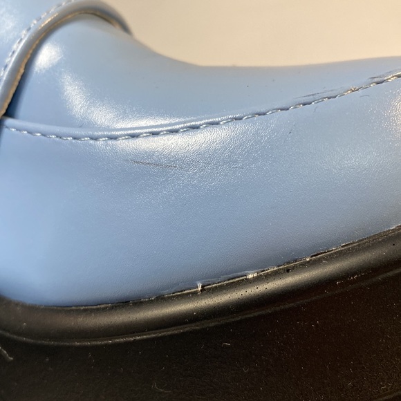 Y2K Preppy Academia Light Blue Platform Loafers - Picture 10 of 13